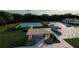View of a community with tennis courts, a picnic pavilion, and parking at 201 Groveton Ct, Euharlee, GA 30145