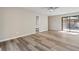 Inviting living room filled with natural light, ceiling fan and access to a full bathroom at 841 Lake Hollow Sw Blvd, Marietta, GA 30064