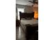 Bedroom with wood furnishings, hardwood floors, and ceiling fan at 4778 Pebble Trce, Buford, GA 30518