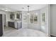Eat-in kitchen with gray cabinetry, and stainless steel appliances at 2205 Dresden Nw Grn, Kennesaw, GA 30144