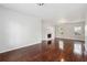 Bright living room with a cozy fireplace and ample natural light at 2205 Dresden Nw Grn, Kennesaw, GA 30144