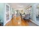 Bright dining area with hardwood floors and access to living and kitchen spaces at 2950 Scenic Lake Court, Lawrenceville, GA 30045