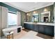 Spa-like main bathroom with dual vanities, a freestanding tub, and elegant fixtures at 3132 Skyland Ne Dr, Atlanta, GA 30341