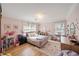 Bedroom with pink walls, hardwood floors, and lots of natural light at 440 River Valley Rd, Atlanta, GA 30328