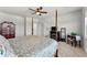 Bedroom showcasing a canopy bed, fireplace, and decorative furnishings at 4779 Mock Orange Sw St, Atlanta, GA 30331