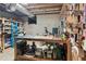 Unfinished basement with exposed ductwork and walls, offering potential for customization at 1380 Tennis Court Pl, Roswell, GA 30075