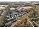 Expansive aerial view showcases a stylish neighborhood nestled among the trees at 1376 Stirling Nw Cir, Atlanta, GA 30318