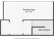 Floorplan for rooftop deck with dimensions 22'5