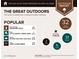 Outdoor report showing nearby golf courses, parks, lakes, and hiking trails with corresponding distances at 3475 Oak Valley Ne Rd # 410, Atlanta, GA 30326