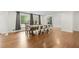 Dining area with hardwood flooring and large windows at 3363 Briarcliff Ne Rd, Atlanta, GA 30345