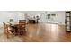 Open-concept living room with a spacious dining area and kitchen in the background at 3363 Briarcliff Ne Rd, Atlanta, GA 30345