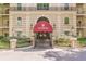 Elegant entrance with detailed landscaping and lighting at 2865 Lenox Road Ne # 602, Atlanta, GA 30324