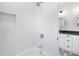 Beautiful bathroom with shower and subway tile at 262 Green Hill Ne Rd, Sandy Springs, GA 30342