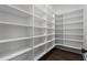 Walk-in pantry with ample shelving provides lots of storage space at 262 Green Hill Ne Rd, Sandy Springs, GA 30342