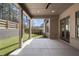Covered patio featuring concrete flooring and view of private backyard at 262 Green Hill Ne Rd, Sandy Springs, GA 30342