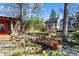 Picturesque backyard featuring a charming bridge, serene pond, and a guest house at 1352 Middlesex Ne Ave, Atlanta, GA 30306