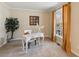 Bright home office with neutral walls, white desk, and natural light at 1283 Hada Ct, Lawrenceville, GA 30043