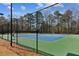 Community tennis court surrounded by lush greenery, offering a perfect setting for recreational sports and active living at 1283 Hada Ct, Lawrenceville, GA 30043