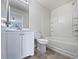 Clean bathroom featuring a bathtub, a toilet, and a vanity at 3153 Kingswood Gln, Decatur, GA 30034