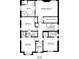 Second floor plan showing primary suite, three additional bedrooms, bathrooms and laundry at 3580 S Sherwood Se Rd, Smyrna, GA 30082