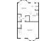 A floor plan of a cozy home featuring a living room, kitchen, dining area, and laundry room at 11403 S Grove Dr, Hampton, GA 30228
