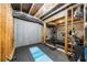 Unfinished basement being used as a gym with exposed framework and visible ductwork at 1416 Elgin Way, Cumming, GA 30041