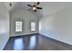 Spacious bedroom featuring vaulted ceilings, hardwood floors and plenty of light at 4634 Meadow Bluff Ln, Suwanee, GA 30024