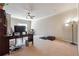 Bonus room features carpeted floors and ample space for various activities at 2916 Kings Walk Ave, Marietta, GA 30062