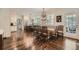 Open kitchen with dining area and light wood floors, perfect for Gathering meals and gatherings at 4742 Balmoral Ne Way, Marietta, GA 30068