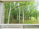 Scenic view of a wooded area from the home's deck, showcasing the peaceful surroundings at 145 Cedarwood Ln, Roswell, GA 30075