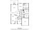 Detailed floorplan showcasing the layout of the home with square footage at 25 Horseshoe Ct, Covington, GA 30014