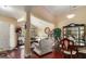 Bright and airy living room with stylish furnishings and hardwood floors at 25 Horseshoe Ct, Covington, GA 30014