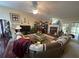 Inviting living room with a fireplace, bar area and comfortable seating at 25 Horseshoe Ct, Covington, GA 30014