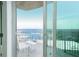 Balcony with white furniture and a view of the city at 361 17Th St # 2122, Atlanta, GA 30363
