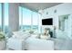 Contemporary living room filled with natural light, offering stunning city views and a comfortable, modern aesthetic at 361 17Th St # 2122, Atlanta, GA 30363