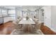 Contemporary dining room featuring a dining table with seating, a rug, and natural light at 1764 Springview Nw Rd, Atlanta, GA 30314