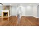 Spacious living area with hardwood floors, a fireplace, and neutral paint at 1764 Springview Nw Rd, Atlanta, GA 30314