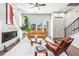 Cozy living room featuring a fireplace and natural light, creating a warm atmosphere at 223 16Th Nw St # 2, Atlanta, GA 30363