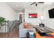 Bright living room featuring hardwood floors, stylish furnishings, and modern decor at 223 16Th Nw St # 2, Atlanta, GA 30363
