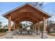 Covered pavilion with picnic tables offers a shaded and comfortable gathering space for community events and outdoor dining at 2871 Parkridge Ne Dr, Brookhaven, GA 30319