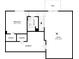 Detailed floorplan showcasing layout of the bedrooms, bathroom, storage, and den at 1492 Cobb Branch Dr, Decatur, GA 30032