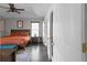 Bright bedroom featuring dark floors and a light fixture at 70 Nw Willow Bend Dr, Cartersville, GA 30121