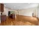 Kitchen island with granite countertops and stainless steel appliances at 1303 N Druid Hills Ne Rd, Brookhaven, GA 30319