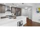 Contemporary kitchen with stainless steel appliances and a large island at 270 17Th Nw St # 2601, Atlanta, GA 30363