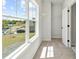 Bright walk-in closet with carpet, window overlooking the neighborhood, and white wire shelving ready for organization at 897 Porches Way, Dacula, GA 30019