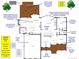 Detailed floor plan showcasing gourmet kitchen, stone fireplace, formal dining, bedrooms, and large deck; a home layout guide at 406 Greyfield Dr, Canton, GA 30115