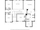 Second floor plan featuring bedrooms, bathrooms, and a walk-in closet at 614 Edgemore Rd, Canton, GA 30114