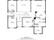Detailed floor plan of the home, showcasing the layout of each room and their dimensions at 614 Edgemore Rd, Canton, GA 30114