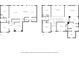 Floor plans highlighting layout of two floors, including bedrooms, living areas, and more at 614 Edgemore Rd, Canton, GA 30114