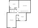 Upstairs floorplan showing two bedrooms, one full bath, a hall, and a Gathering room at 625 Willow Pointe Dr, Dallas, GA 30157